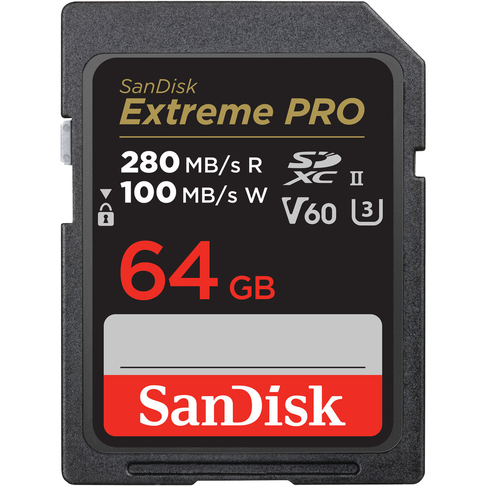 SanDisk 64GB Extreme PRO UHS-II SDXC Memory Card