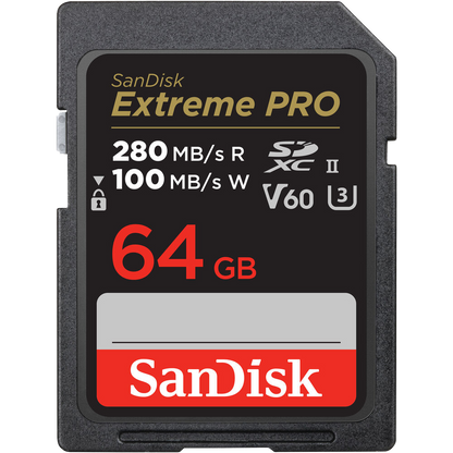 SanDisk 64GB Extreme PRO UHS-II SDXC Memory Card