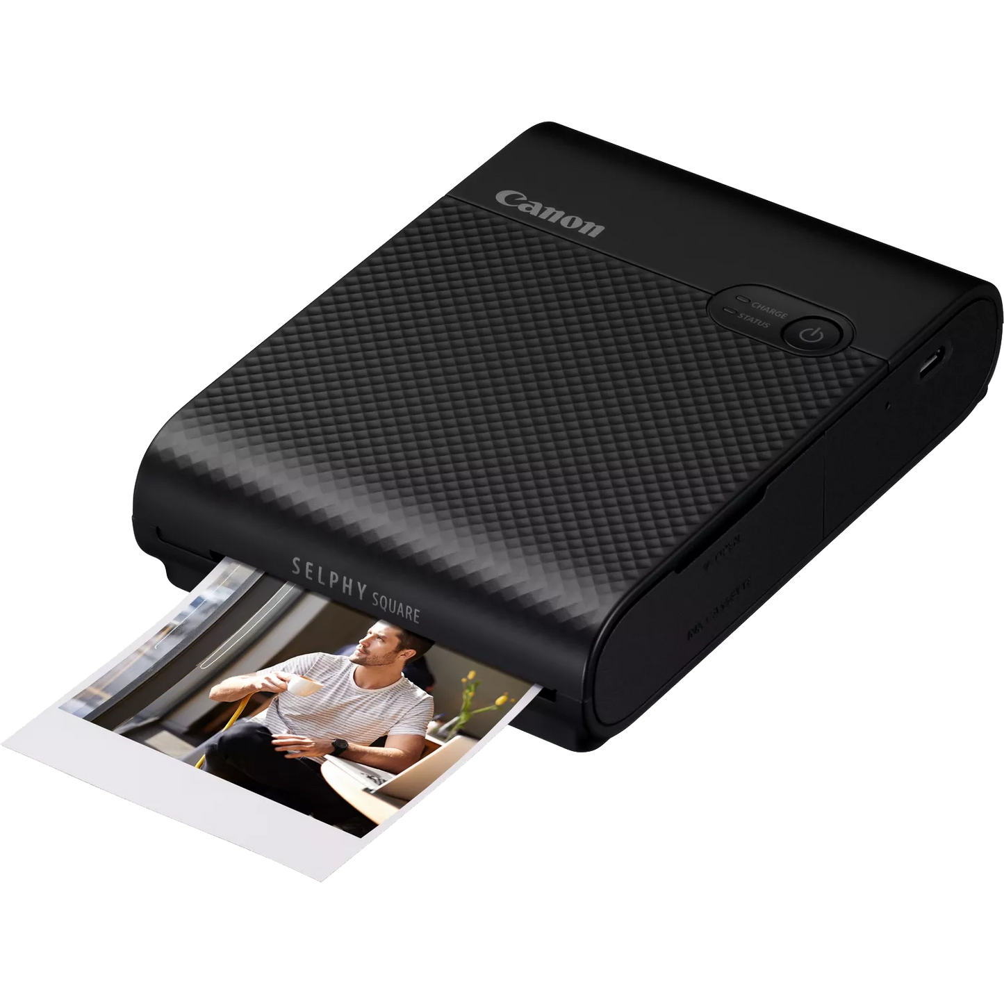 Canon SELPHY SQUARE QX10 Portable Colour Photo Wireless Printer, Black