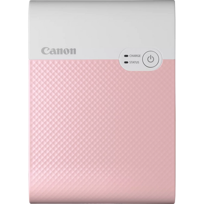 Canon SELPHY SQUARE QX10 Portable Colour Photo Wireless Printer, Pink