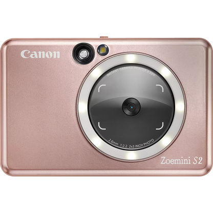 Canon Zoemini S2 Instant Camera Colour Photo Printer, Rose Gold