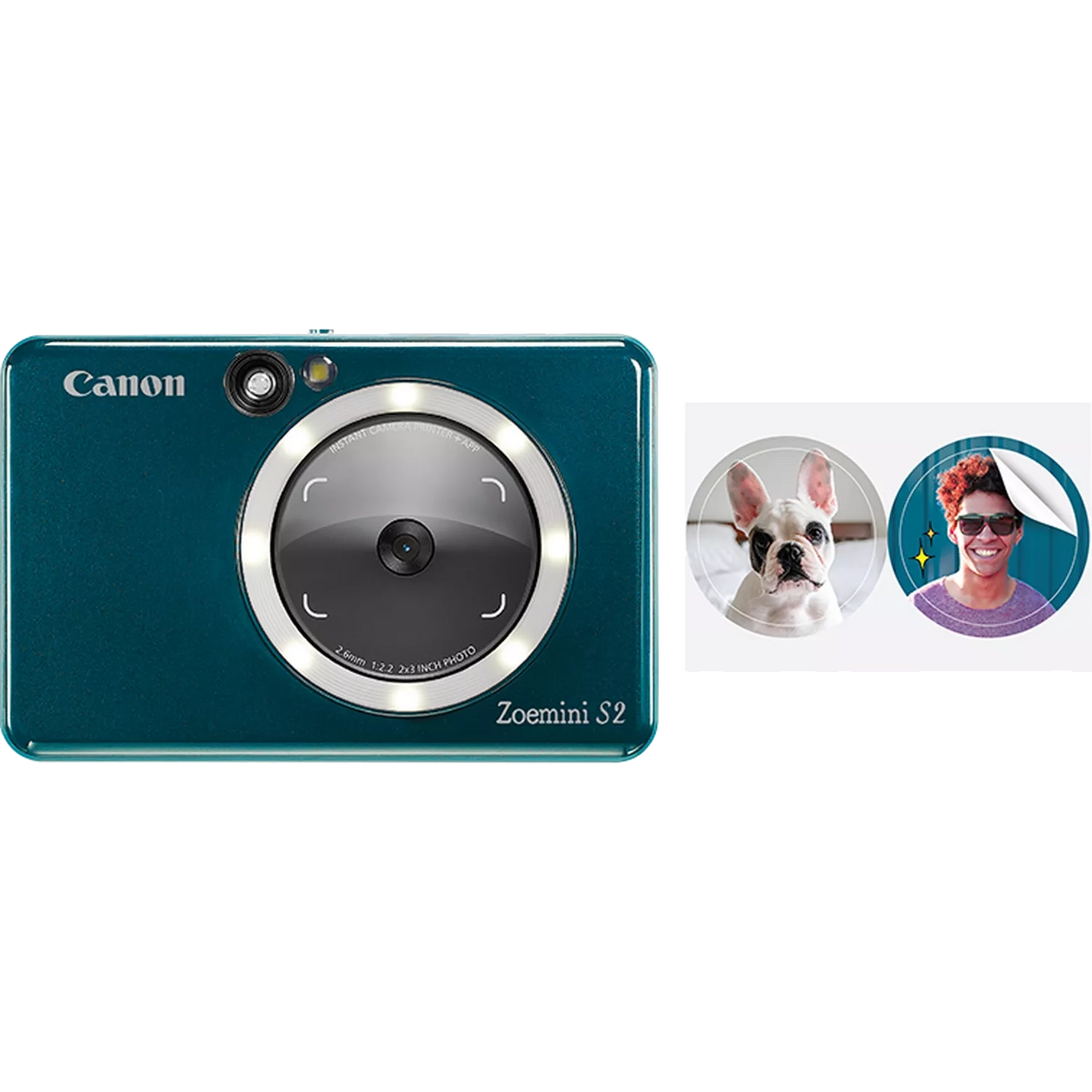 Canon Zoemini S2 Instant Camera Colour Photo Printer, Teal