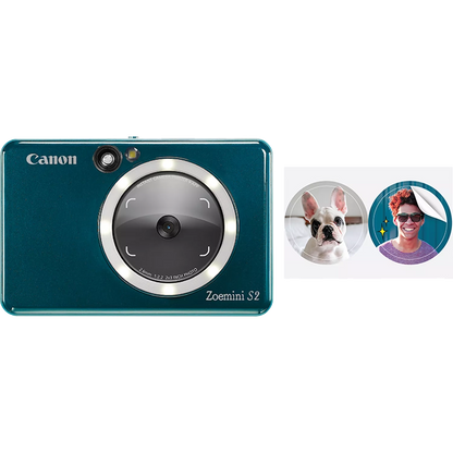 Canon Zoemini S2 Instant Camera Colour Photo Printer, Teal