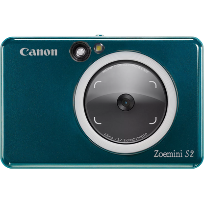 Canon Zoemini S2 Instant Camera Colour Photo Printer, Teal