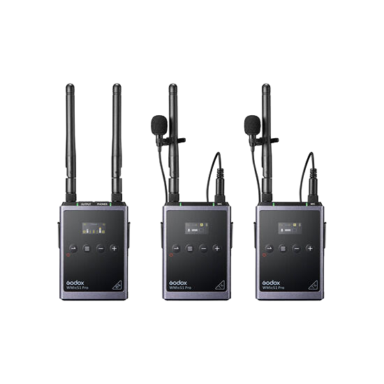 Godox UHF Wireless Microphone System WMicS1 Pro Kit2 Black