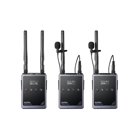 Godox UHF Wireless Microphone System WMicS1 Pro Kit2 Black