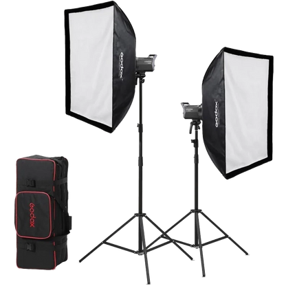 Godox 2-Light Kit Litemons LA150Bi Bi-color LED K2 with accessories